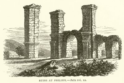 Ruines à Philippes, Actes, xvi - English School