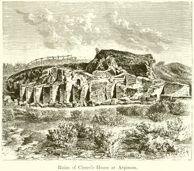 Ruines de la maison de Cicéron à Arpinum - English School