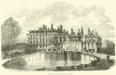 Ruines du Palais de Saint-Cloud, octobre 1870 - English School
