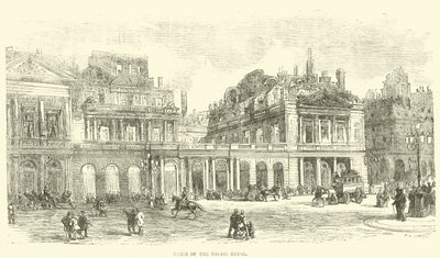 Ruines du Palais Royal, mai 1871 - English School