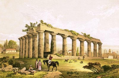 Ruines du temple à Corinthe - English School