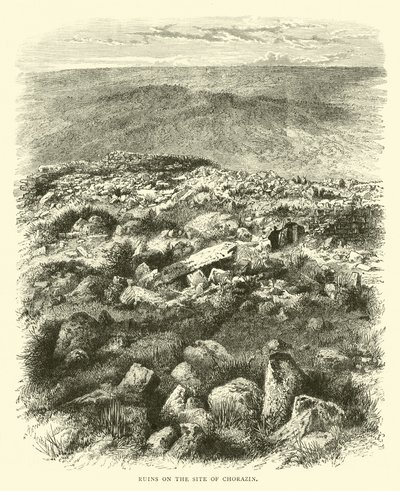 Ruines sur le site de Chorazin - English School