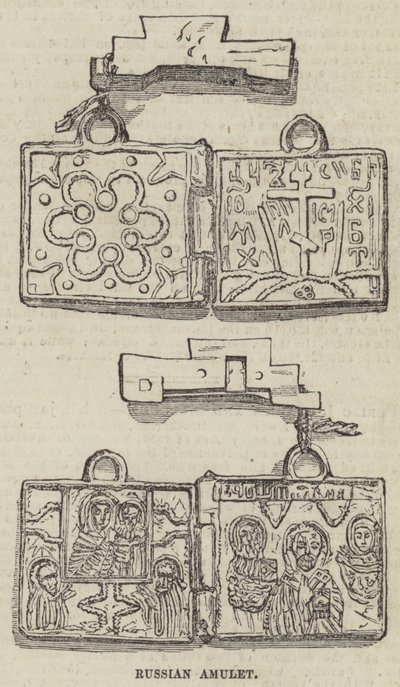 Amulette russe (gravure) - English School