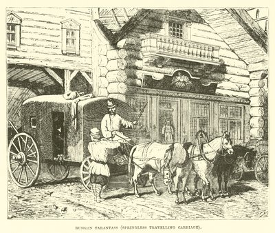 Tarantass russe, voiture de voyage sans ressorts - English School