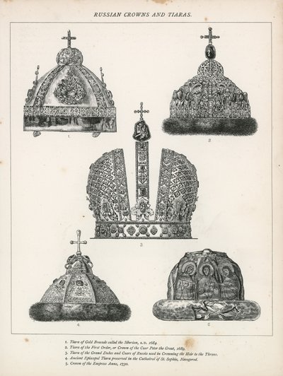 Couronnes et tiares russes - English School