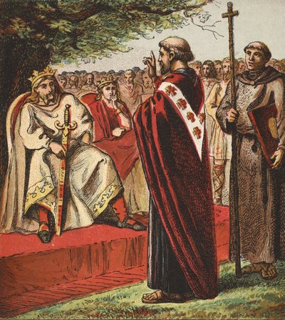 Saint Augustin et les Saxons, pub. 1890 - English School