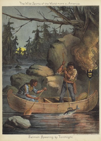 Pêche au saumon à la torche - English School