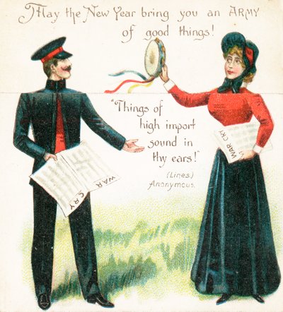Armée du Salut, carte de Nouvel An - English School