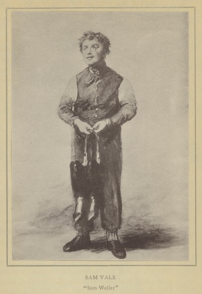 Sam Vale, Sam Weller (lithographie) - English School