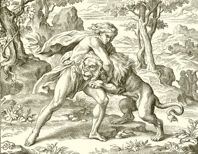 Samson et le lion - English School