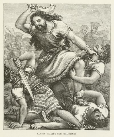 Samson tuant les Philistins - English School