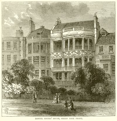 Maison de Samuel Rogers, façade du Green Park - English School
