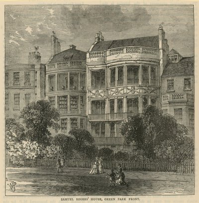Maison de Samuel Rogers, façade du Green Park - English School