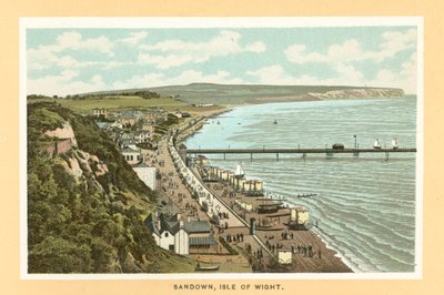 Sandown, Île de Wight (lithographie couleur) - English School
