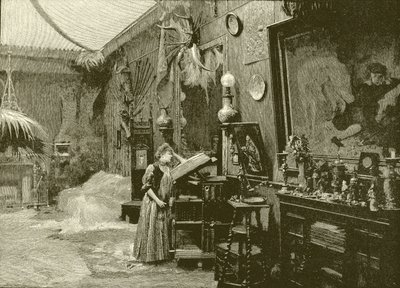 Sarah Bernhardt dans son studio - English School