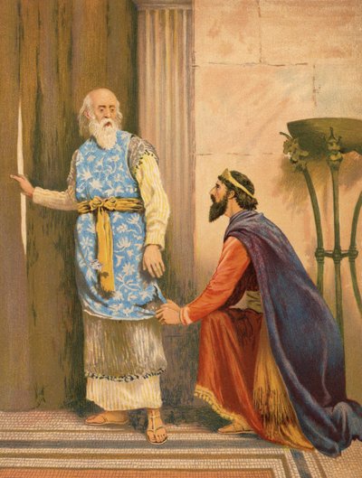 Saül et Samuel, I Samuel, XV, 27 - English School