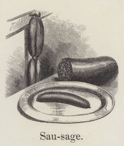 Saucisse (gravure) - English School
