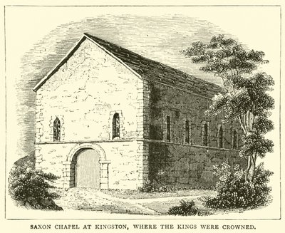 Chapelle saxonne à Kingston, où les rois étaient couronnés - English School