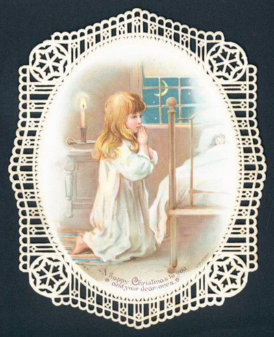 Prières avant de dormir, Carte de Noël - English School