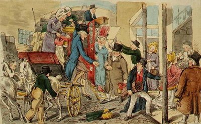 Scène dans une cour d