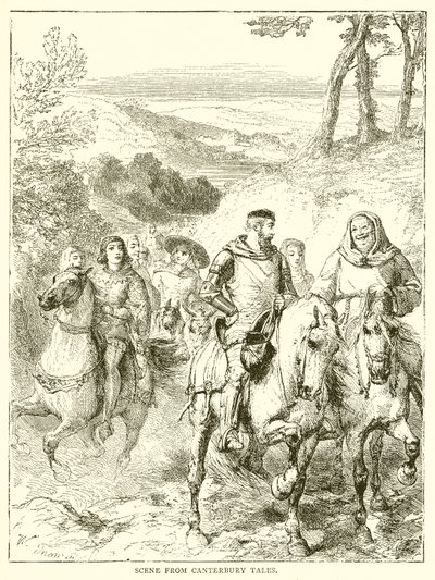Scène des Contes de Canterbury - English School