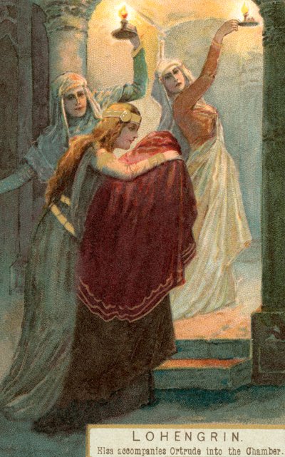 Scène de Lohengrin : Elsa accompagne Ortrude dans la chambre - English School