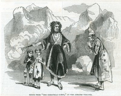 Scène de Un Chant de Noël au Théâtre Adelphi - English School