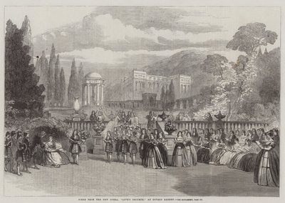 Scène de la nouvelle opéra, "Le Triomphe de l