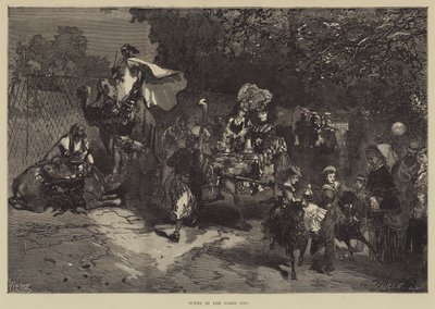 Scène au zoo de Paris - English School