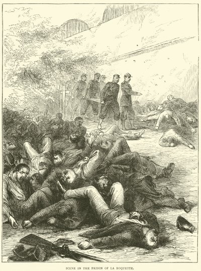 Scène dans la prison de La Roquette, 1871 - English School