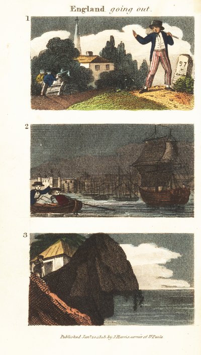 Scènes en Angleterre, époque de la Régence - English School