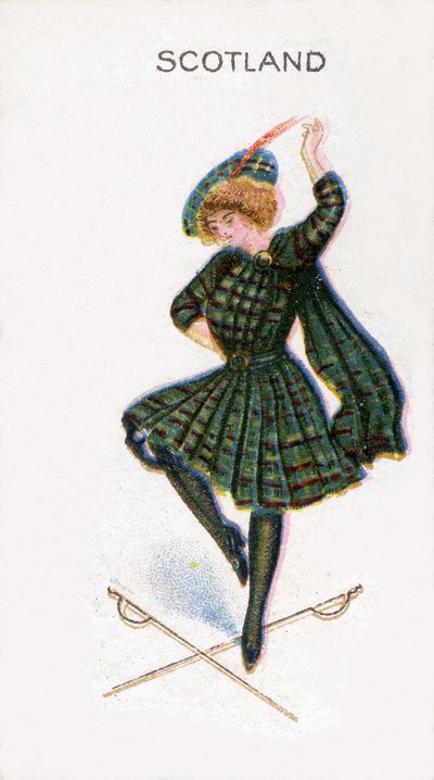 Écosse, carte de cigarette, 1915 - English School