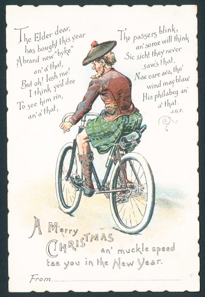 Carte de Noël écossaise - English School