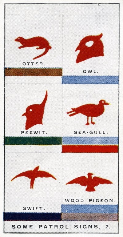 Signes de patrouille scout, 1929 - English School