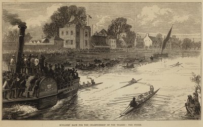 Course de rameurs pour le championnat de la Tamise, l