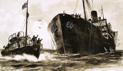 Changement de mer, illustrant l