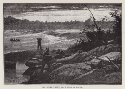 Chutes de la rivière de mer, près de Norway House - English School