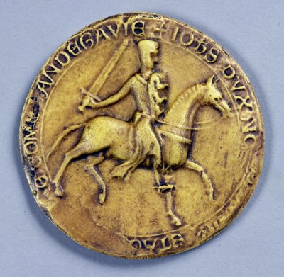 Sceau du Roi Jean (1167-1216) 1200 - English School
