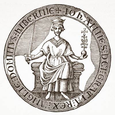 Sceau du roi Jean à la Magna Carta - English School