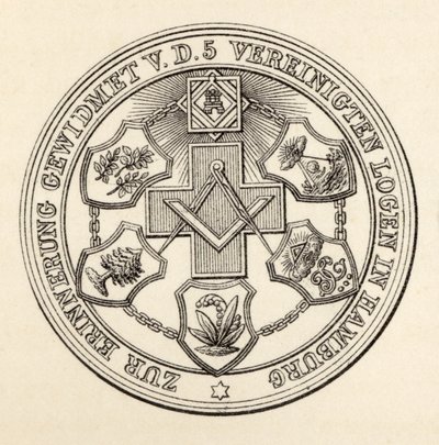 Sceau des Maçons de Hambourg, de 