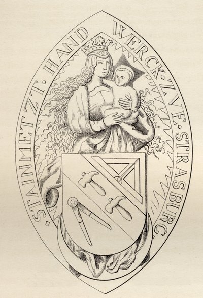 Sceau des Maçons de Strasbourg, 1524, de 