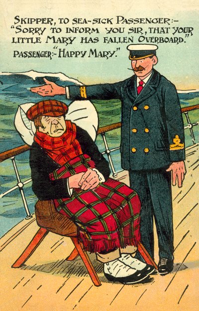 Mal de mer (lithographie en couleur) - English School