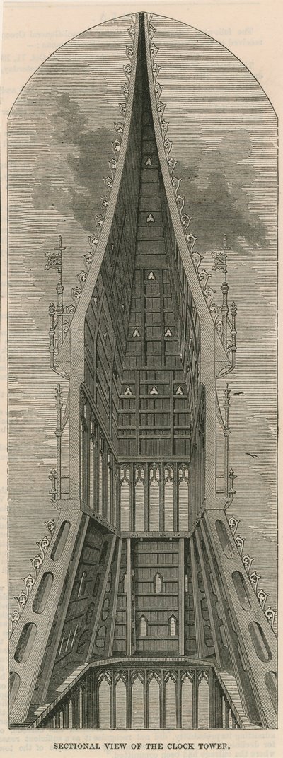 Vues en coupe de la tour de l