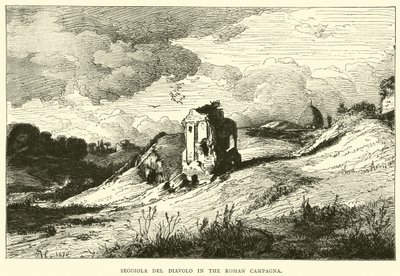 Seggiola del Diavolo dans la Campagne romaine - English School