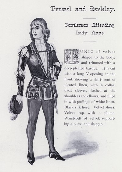Le roi Richard III de Shakespeare : Tressel et Berkley, gentilshommes au service de Lady Anne - English School