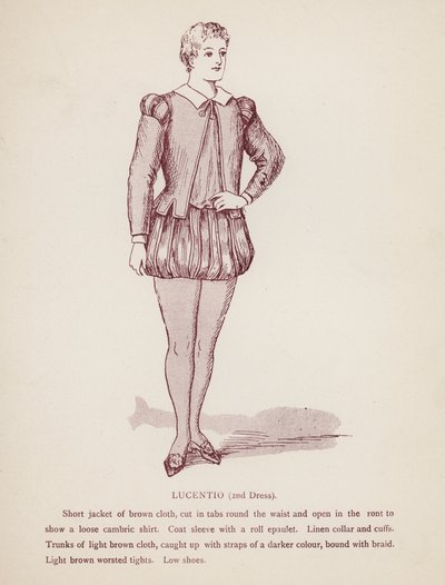 Lucentio, 2ème costume - English School