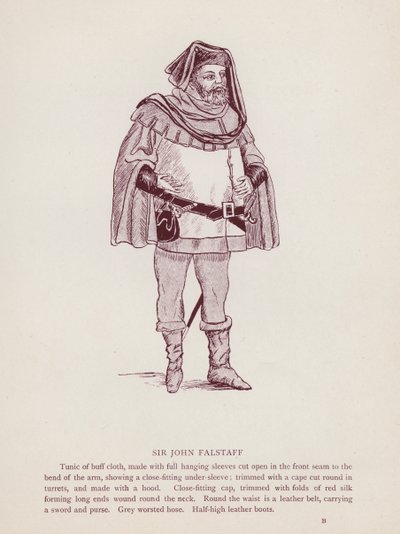 Sir John Falstaff - English School
