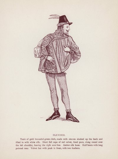 Les Joyeuses Commères de Windsor de Shakespeare : Slender - English School