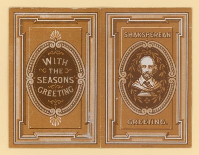Carte de vœux shakespearienne - English School