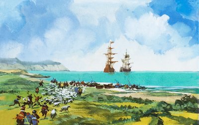 Arrivée des navires - English School